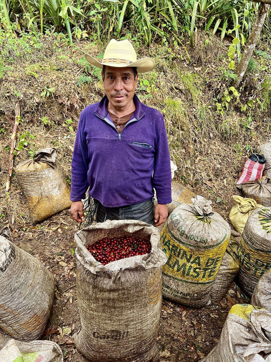 Coffee farmer in Antigua Guatemala