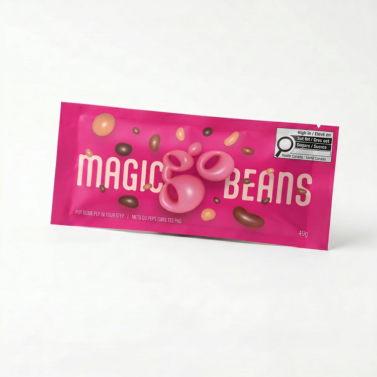 Magic Beans chocolate covered espresso beans package 49 g