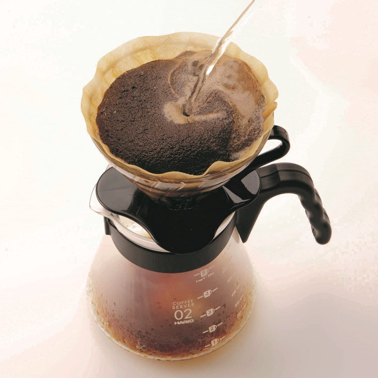 HARIO V60-02 Dripper (Glass Black)