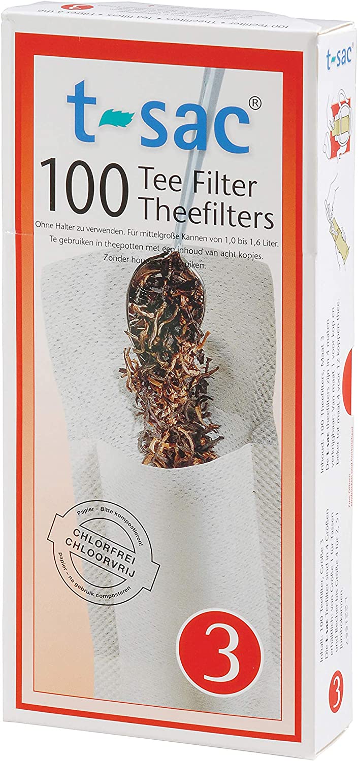 T-Sac Tea Filter Bag (100/box) White