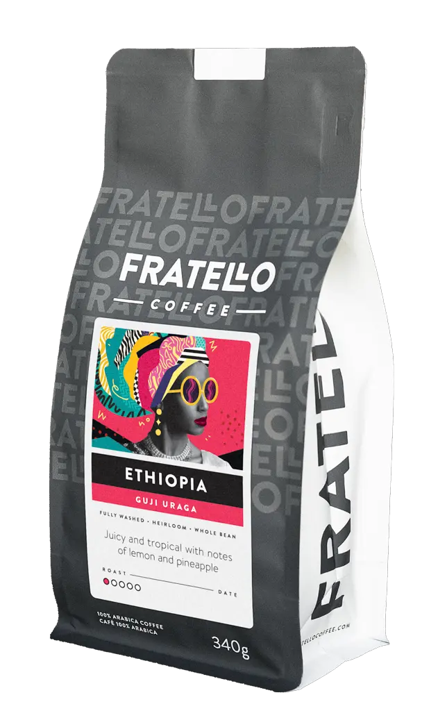 ethiopia guji uraga coffee bag