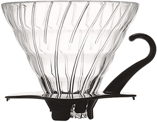 HARIO V60-02 Dripper (Glass Black)