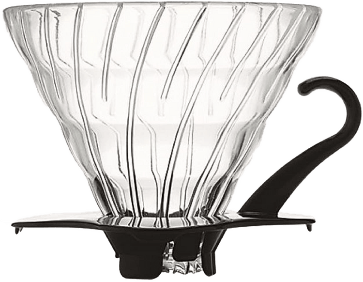 HARIO V60-02 Dripper (Glass Black)