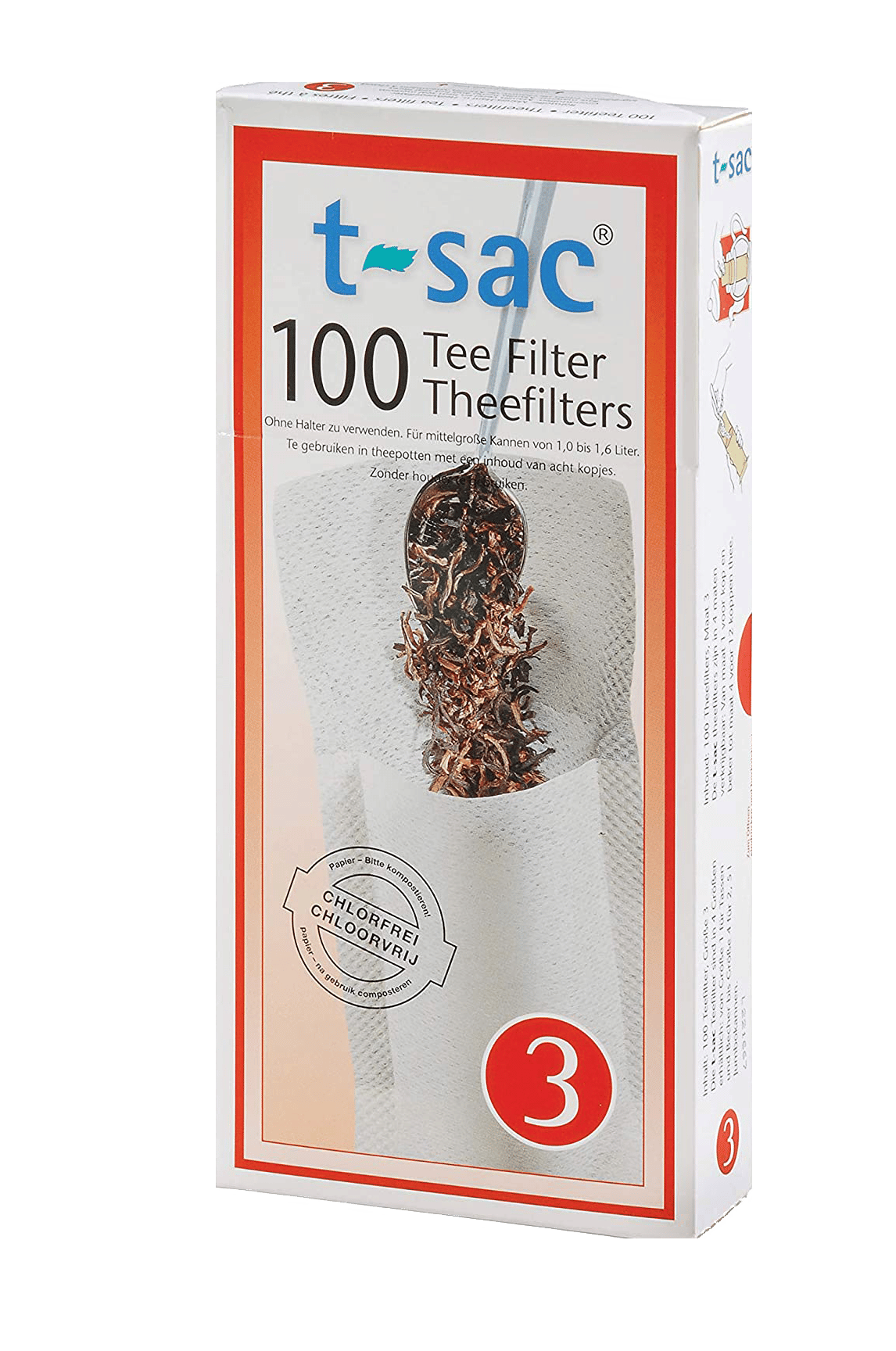 TSac Tea Filter Bag (100/box) Fratello Coffee