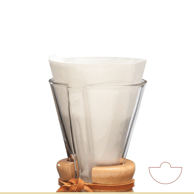 CHEMEX® Half Moon Filters (100-Pack) FP-2