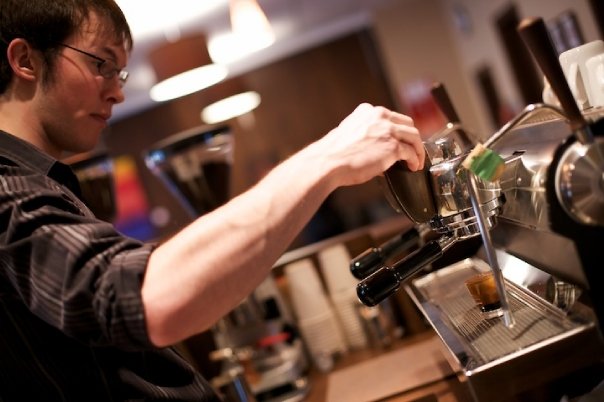 Caffe Crema Slayer barista training fratello