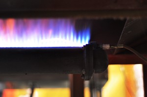 coffee roaster burner flame