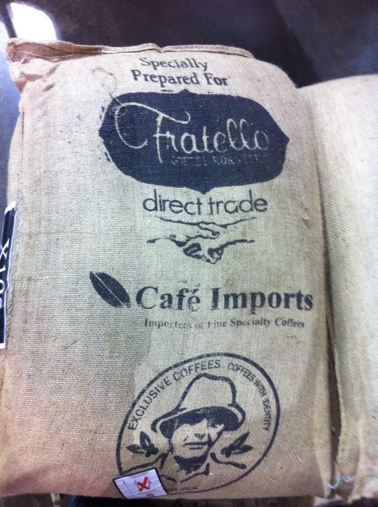 direct trade coffee sack