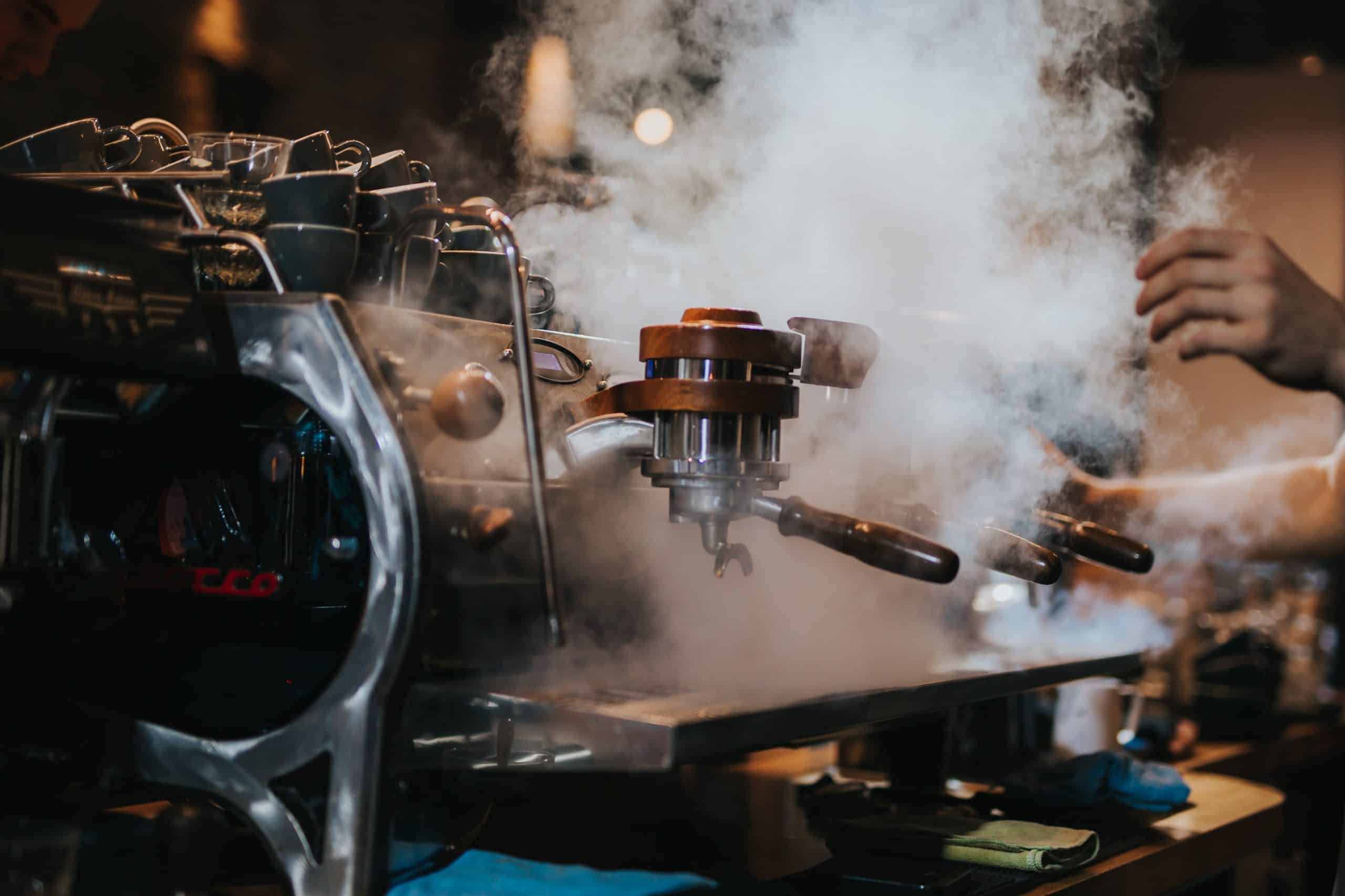 Espresso machine steaming
