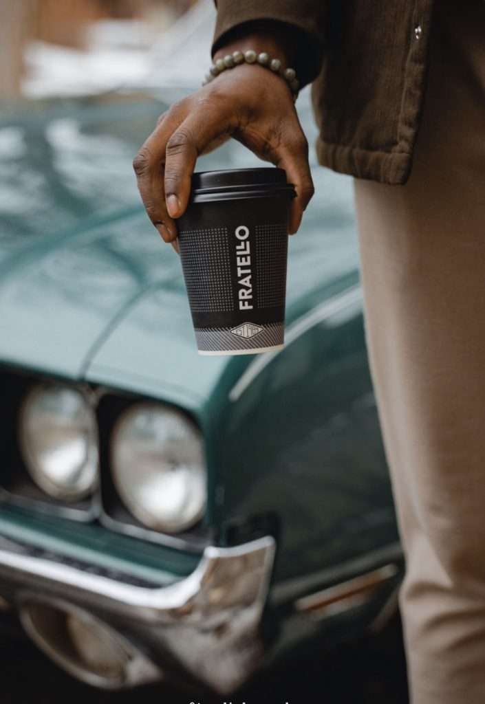 Fratello Coffee branded cup