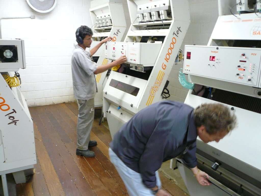 Optical sorting machine